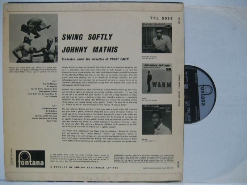 画像2: JOHNNY MATHIS / Swing Softly