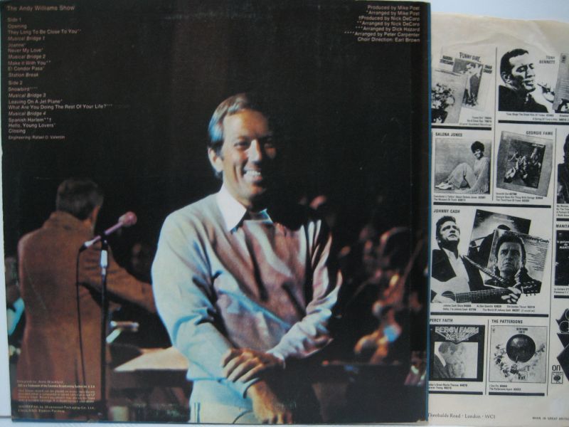 画像2: ANDY WILLIAMS / The Andy Williams Show