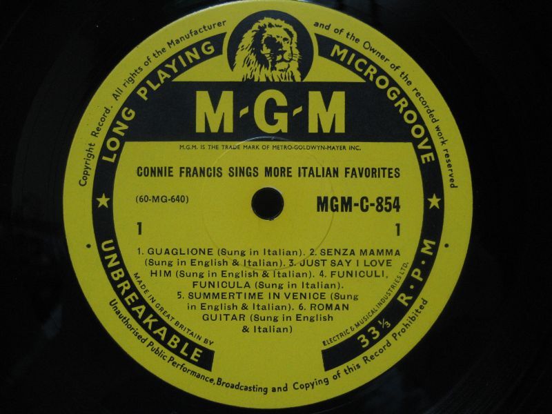 画像3: CONNIE FRANCIS / More Italian Favourites