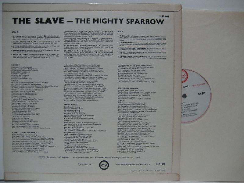 MIGHTY SPARROW / The Slave - 大塚レコード