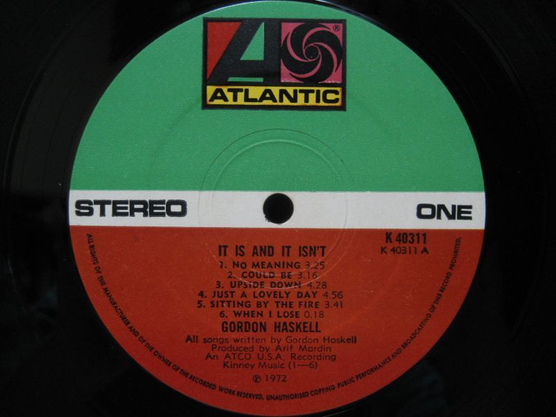 GORDON HASKELL / It Is And It Isn't - 大塚レコード