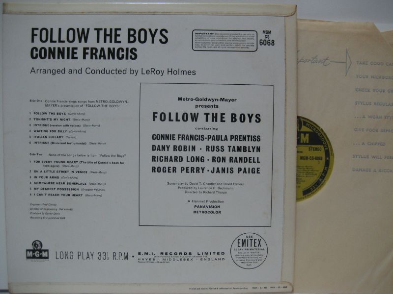 画像2: CONNIE FRANCIS / Follow The Boys