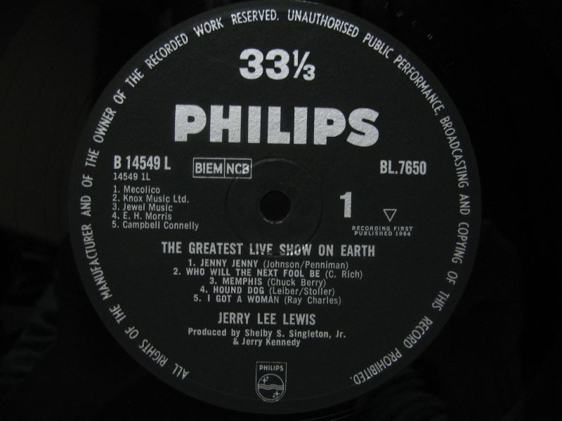 画像3: JERRY LEE LEWIS / The Greatest Live Show On Earth
