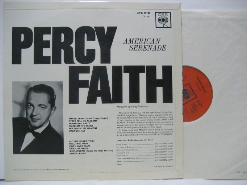 画像2: PERCY FAITH / American Serenade