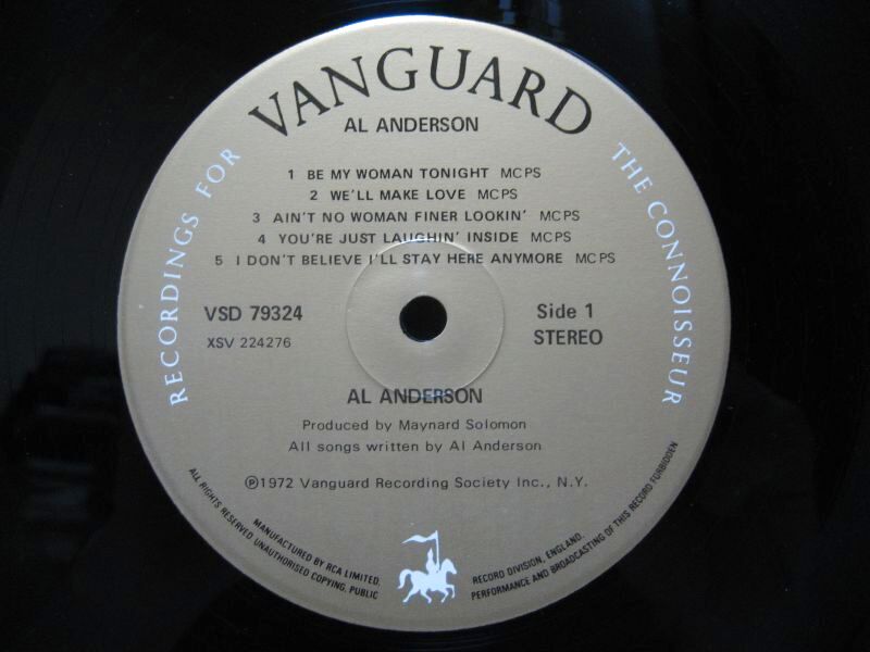 AL ANDERSON / Al Anderson - 大塚レコード