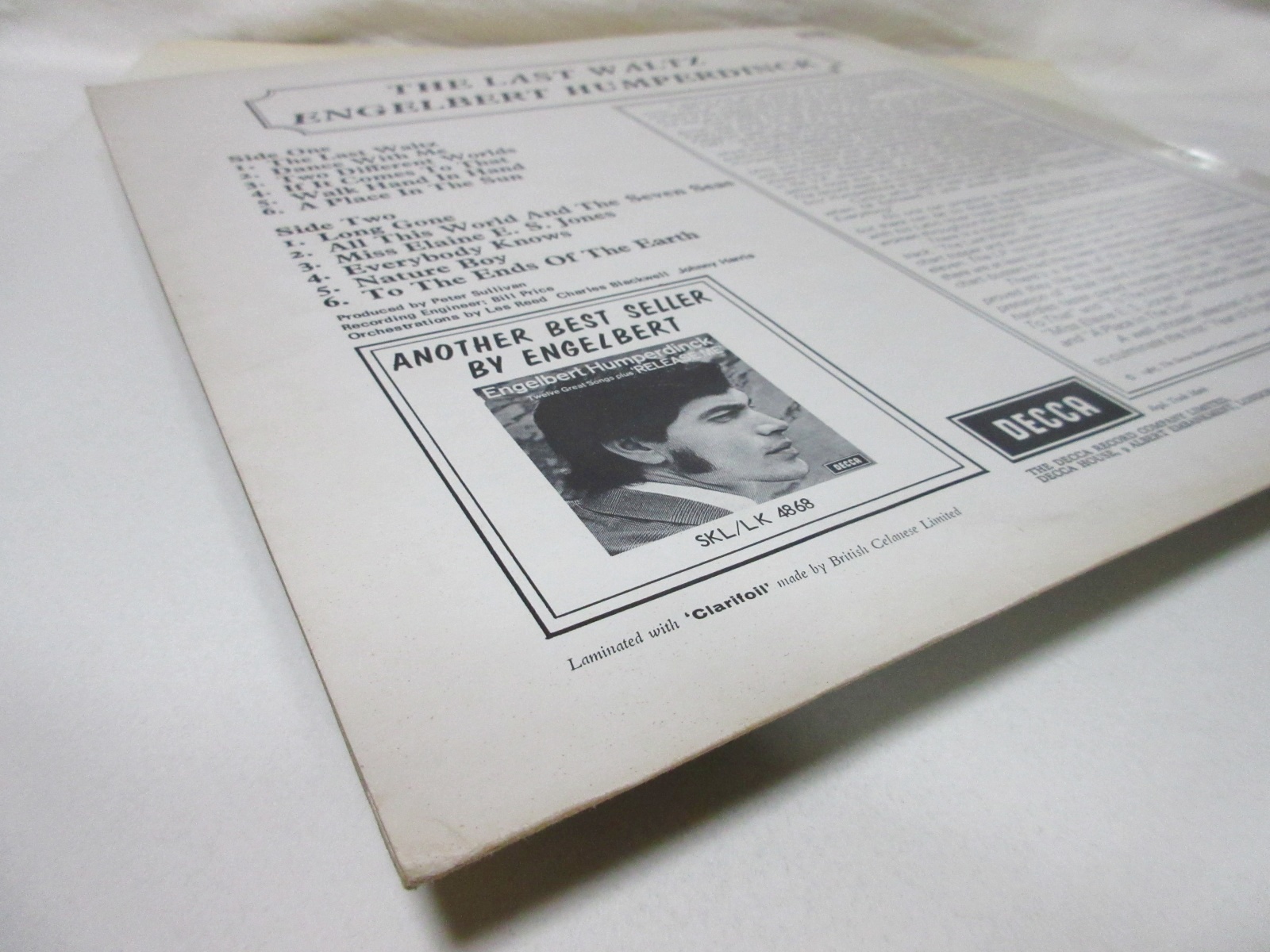 画像9: ENGELBERT HUMPERDINCK / The Last Waltz