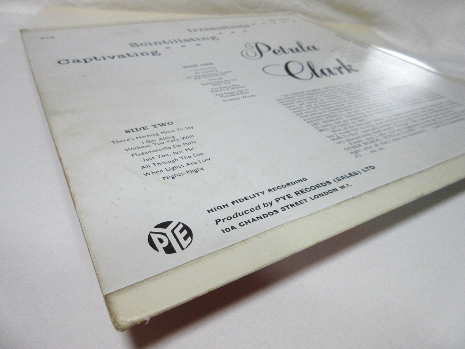 画像: PETULA CLARK / In Other Words 