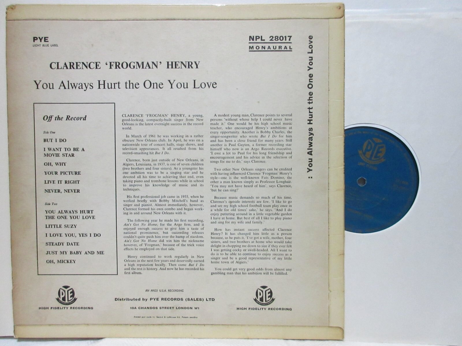 画像2: CLARENCE 'FROGMAN' HENRY / You Always Hurt The One You Love